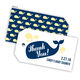 Whale Hanging Gift Tags with Organza Bags Image 7 of 8